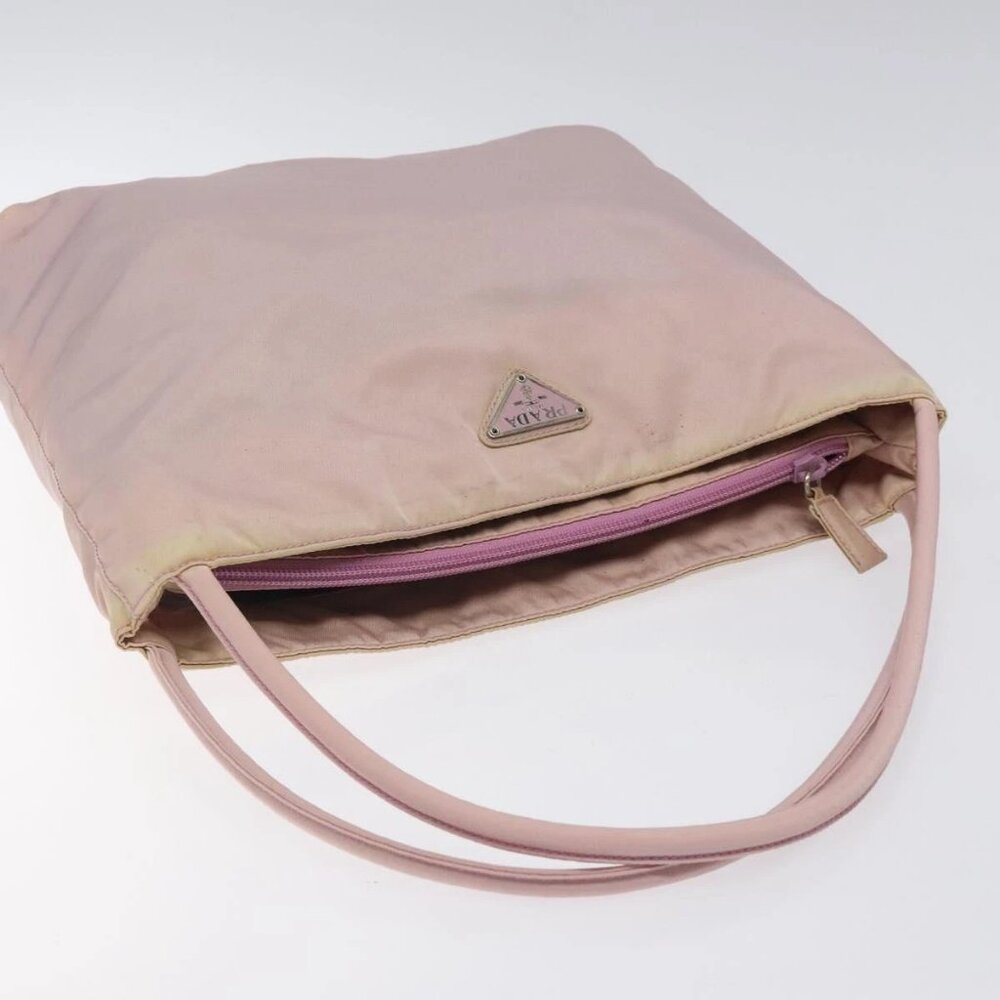 PRADA Shoulder Bag Nylon Pink Silver Auth - Picture 12 of 16